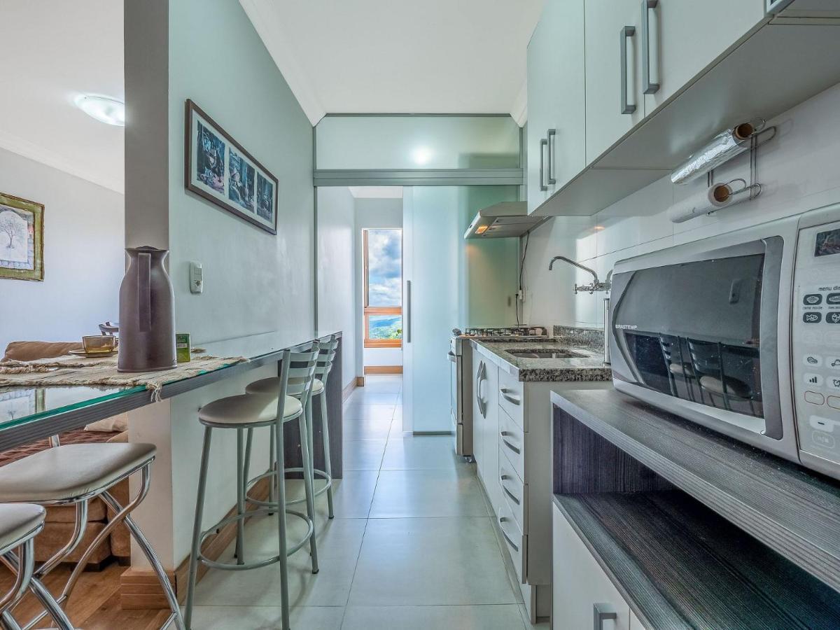 Cristo Rei 302 - Apartamento Em Gramado - Vista Para O Vale Appartamento Esterno foto