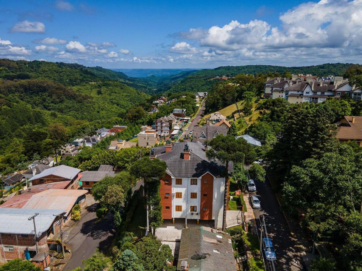 Cristo Rei 302 - Apartamento Em Gramado - Vista Para O Vale Appartamento Esterno foto